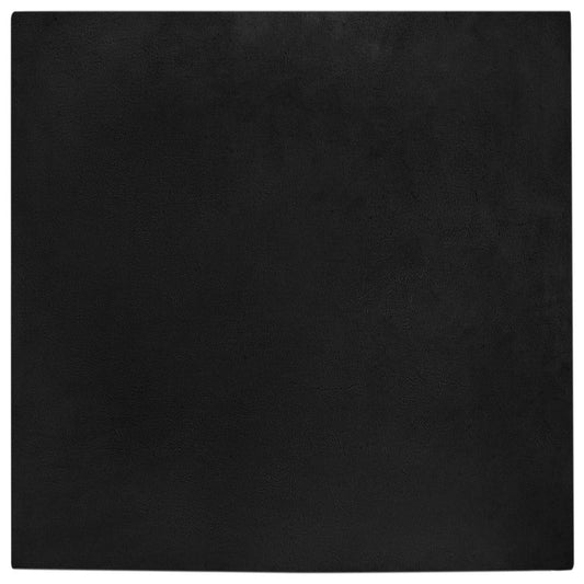 Kunstfell Hasen Teppich Olite Schwarz 240 x 240 cm Polyester