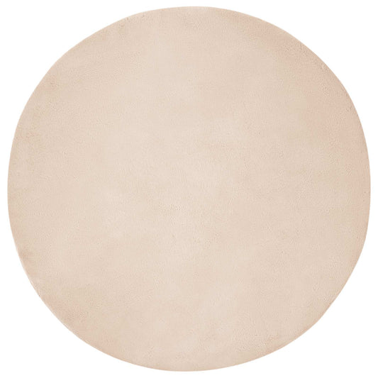 Kunstfell Hasen Teppich Olite Taupe Ø 120 cm Polyester