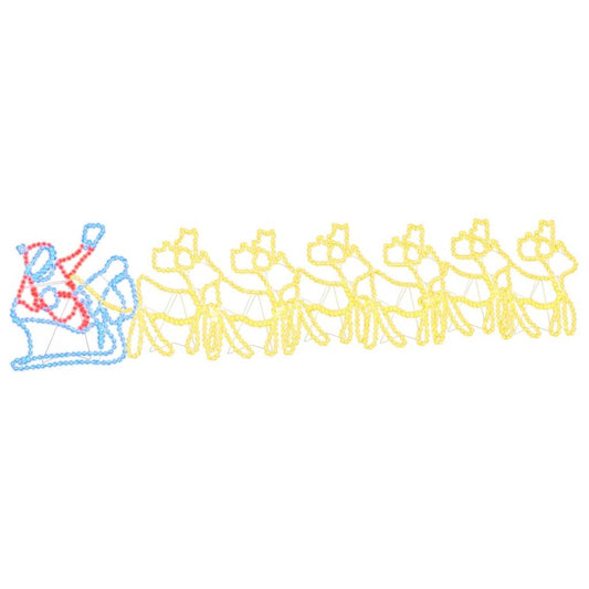 Decorazione natalizia a LED, multicolore, 69 x 79 cm, PVC