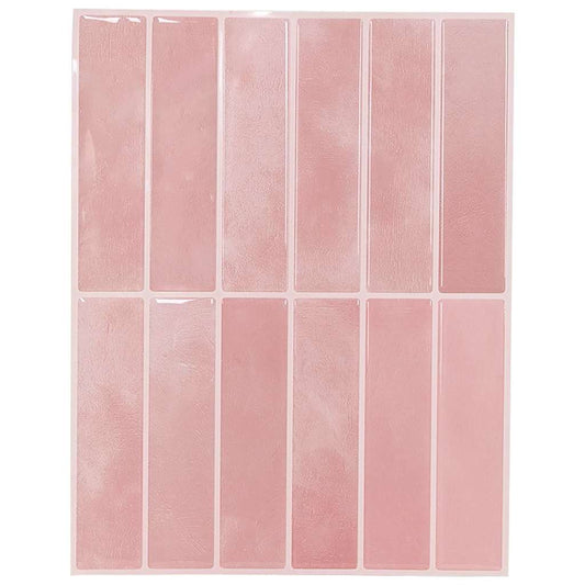 Rechteckige Fliese 50 pcs Rosa 29 x 22,9 cm Polyurethan und PET
