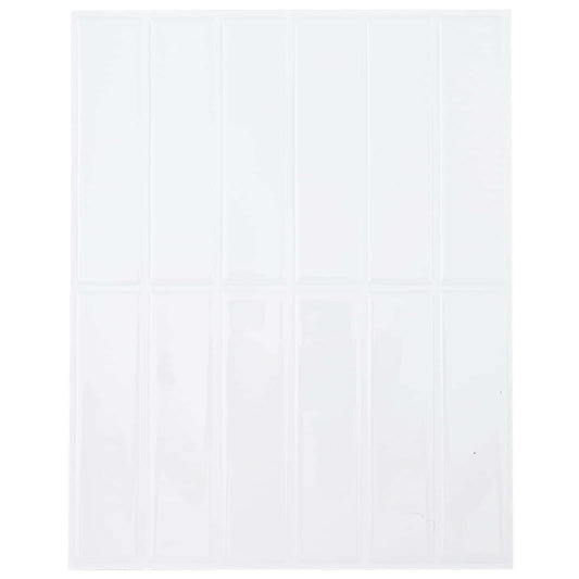 Rechteckige Fliese 20 pcs Weiß 29 x 22,9 cm Polyurethan und PET