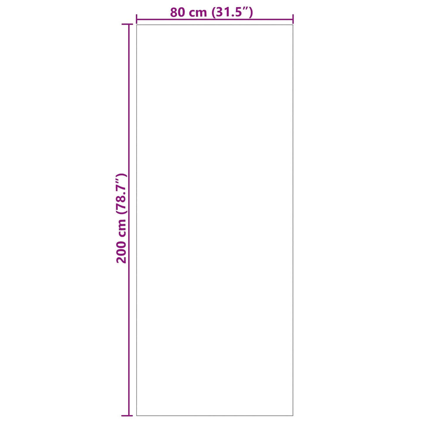 Bereichsteppiche PALMERAS Beige 200 x 80 cm Polyester