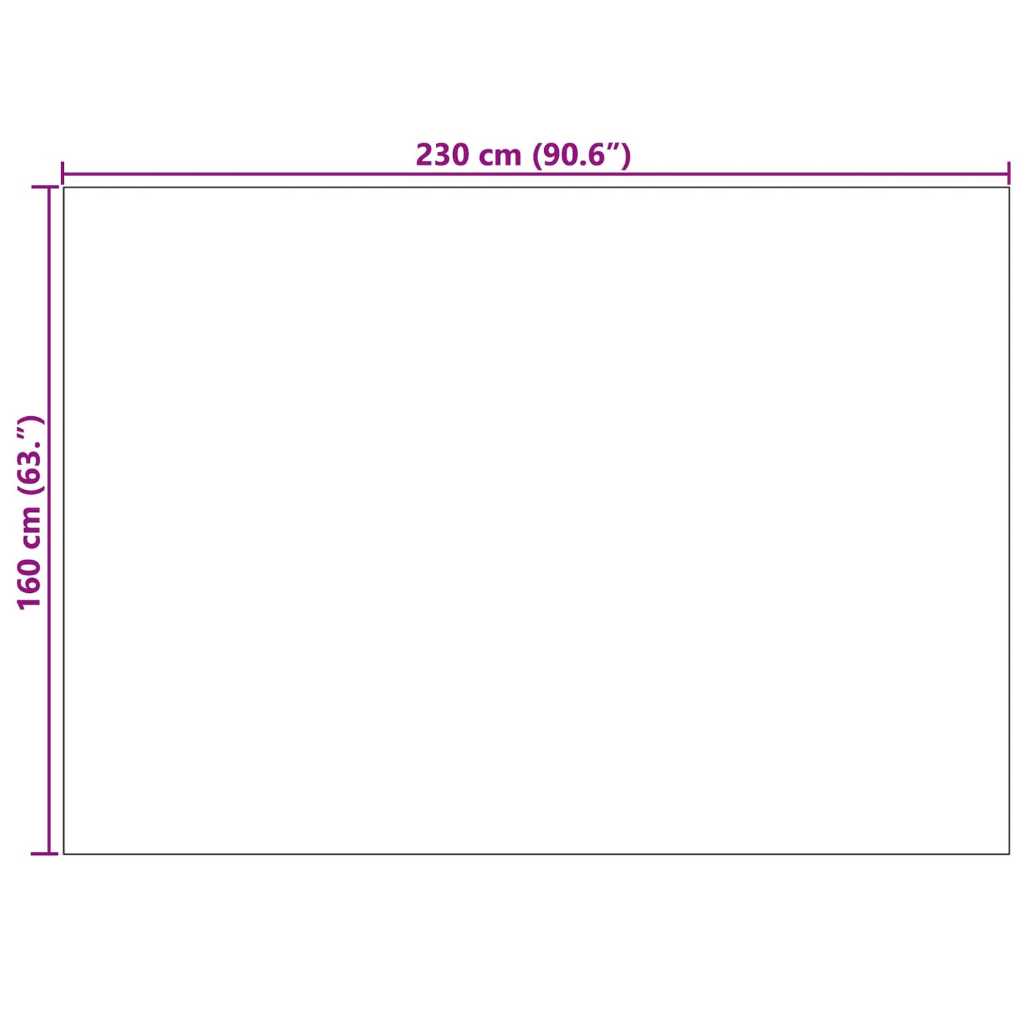 Bereichsteppiche Rechtwinklig LUGO Taupe 230 x 160 cm Polyester