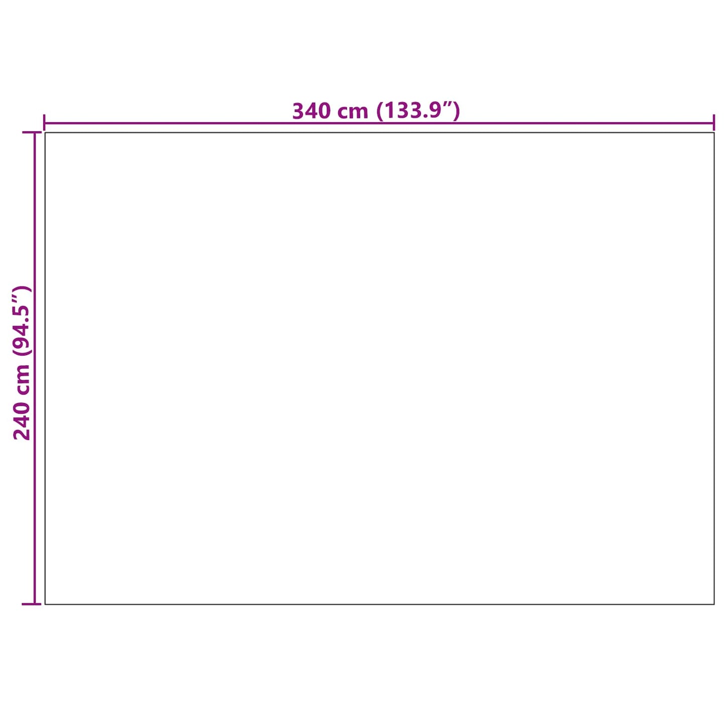 Bereichsteppiche LUGO Creme und Grau 340 x 240 cm Polyester