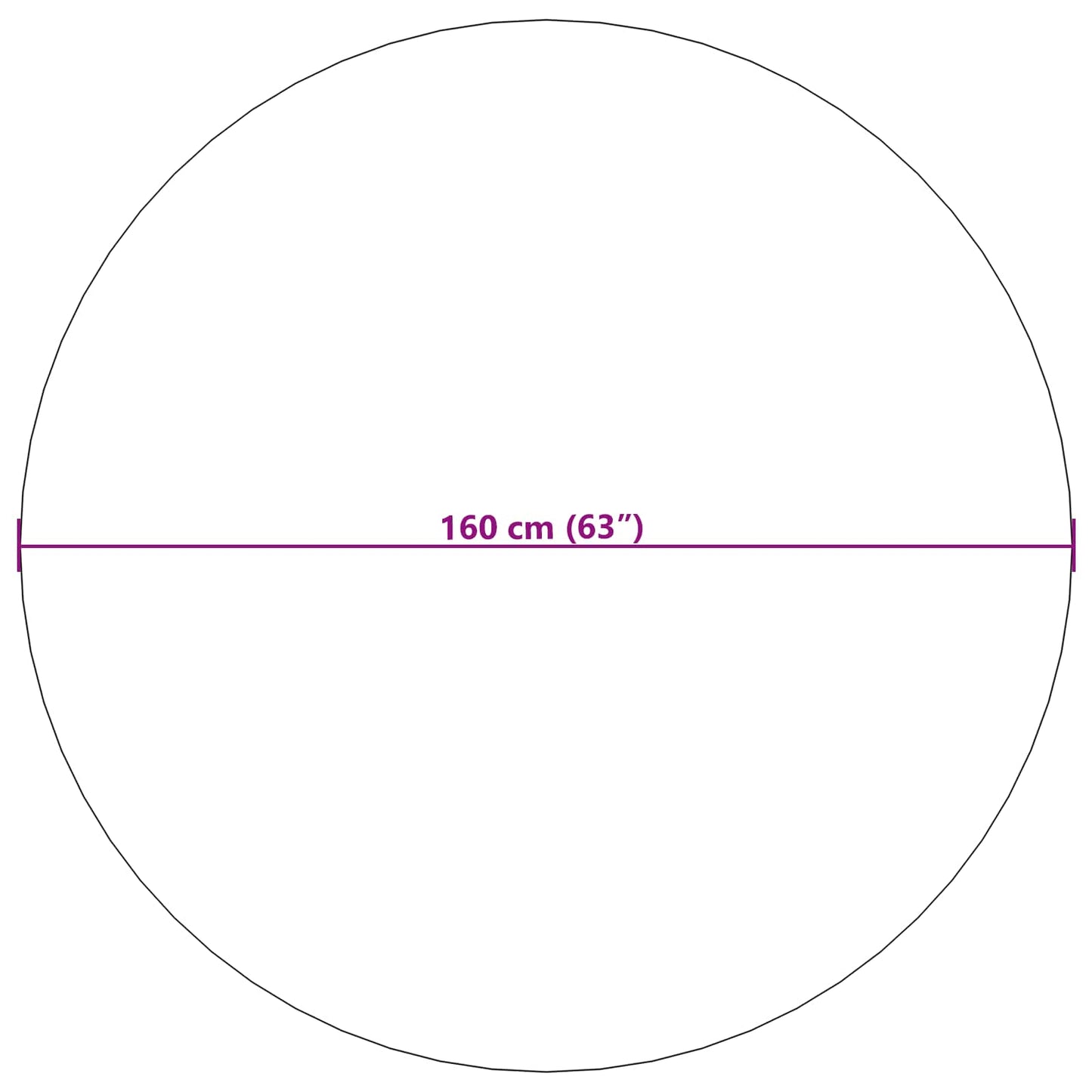 Bereichsteppiche Rund LUGO Creme und Grau Ø 200 CM Polyester