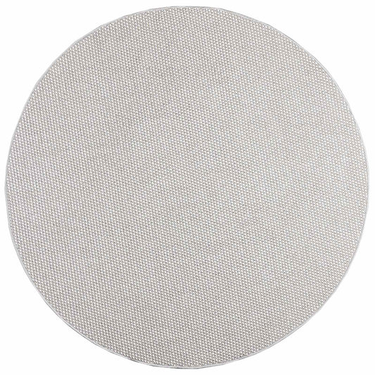 Bereichsteppiche Rund LUGO Creme und Grau Ø 200 CM Polyester