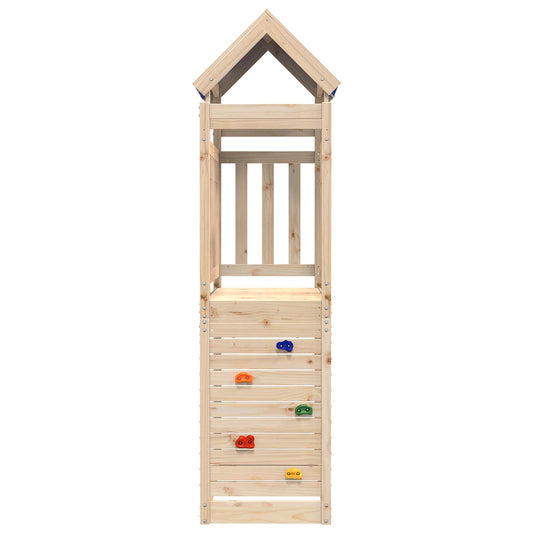 Spielturm Braun 110,5 x 52,5 x 215 cm Massives Kiefernholz