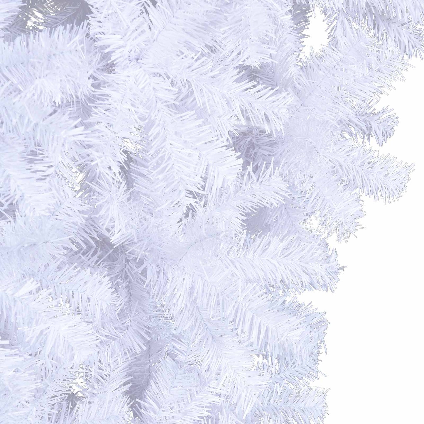Künstlicher Weihnachtsbaum Weiß 210 cm PVC und Stahl