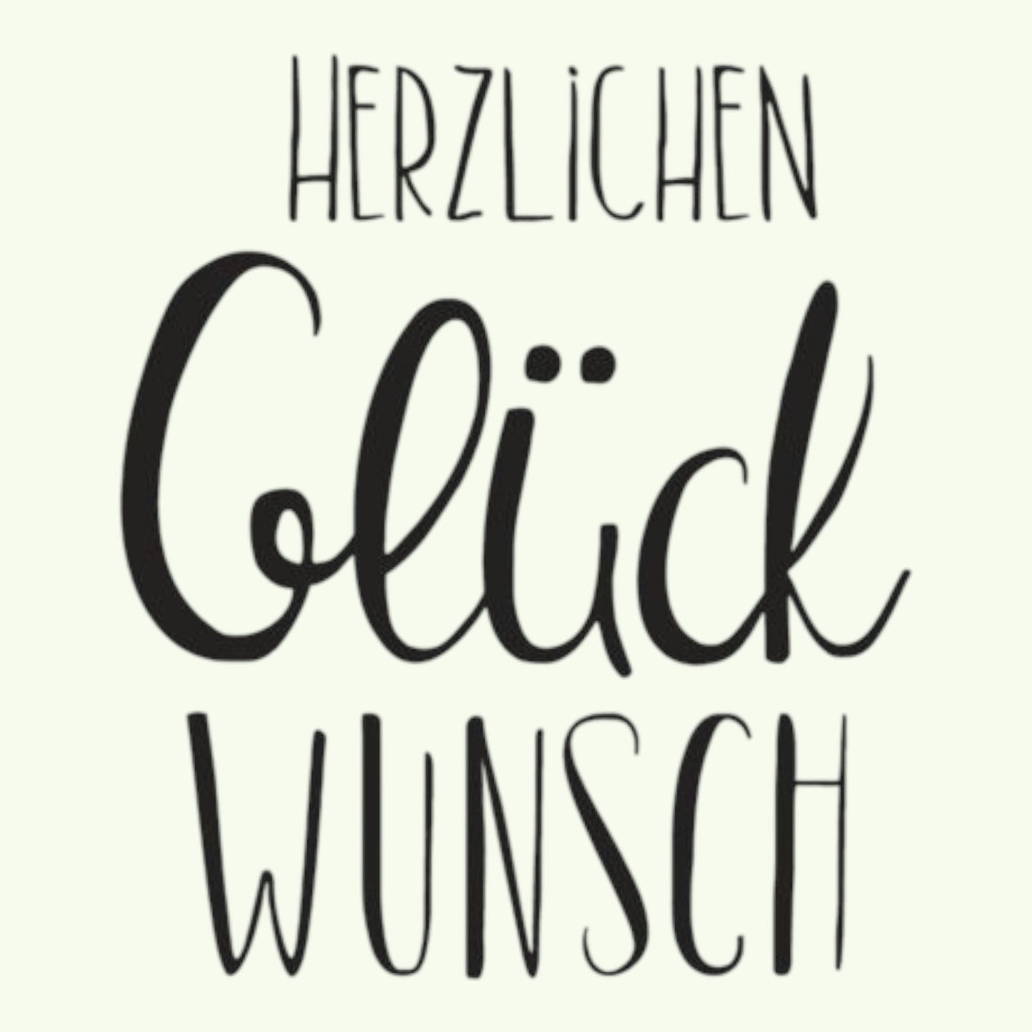 Rayher Holzstempel Herzlichen Glückwunsch, 5x6cm