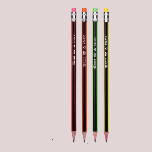 Bleistift mit Radiergummi ''Neon Triangle''