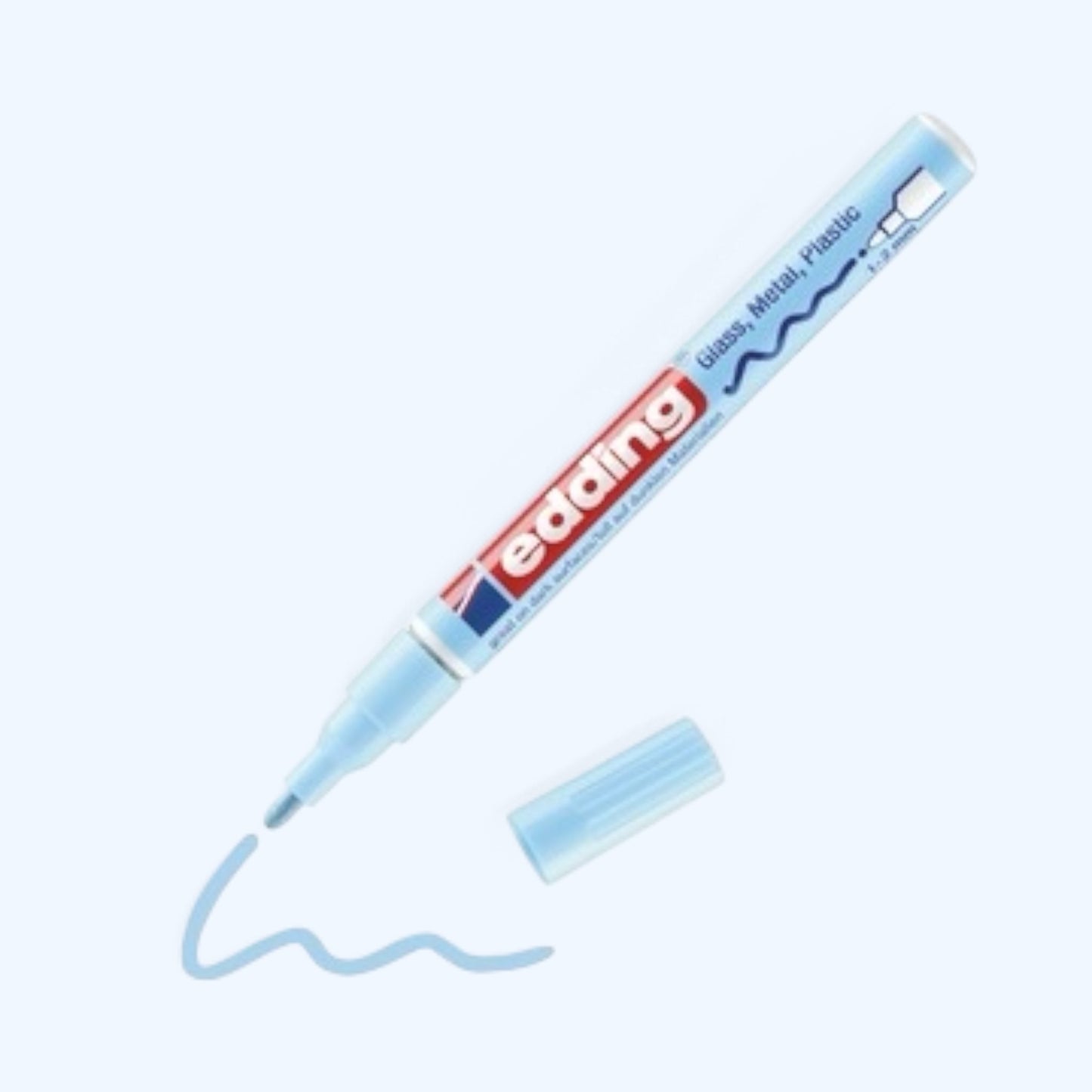Edding 751 Glanzlack-Marker pastellblau, 1-2 mm