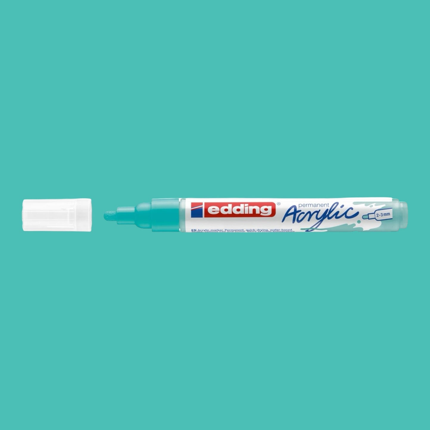 Edding 5100 Acrylmarker opulent türkis 934 , Rundspitze 2-3 mm