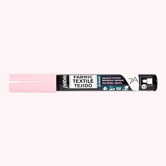 Pébéo Textil 7A Marker Opak – 4 mm Rundspitze , Pastellrosa