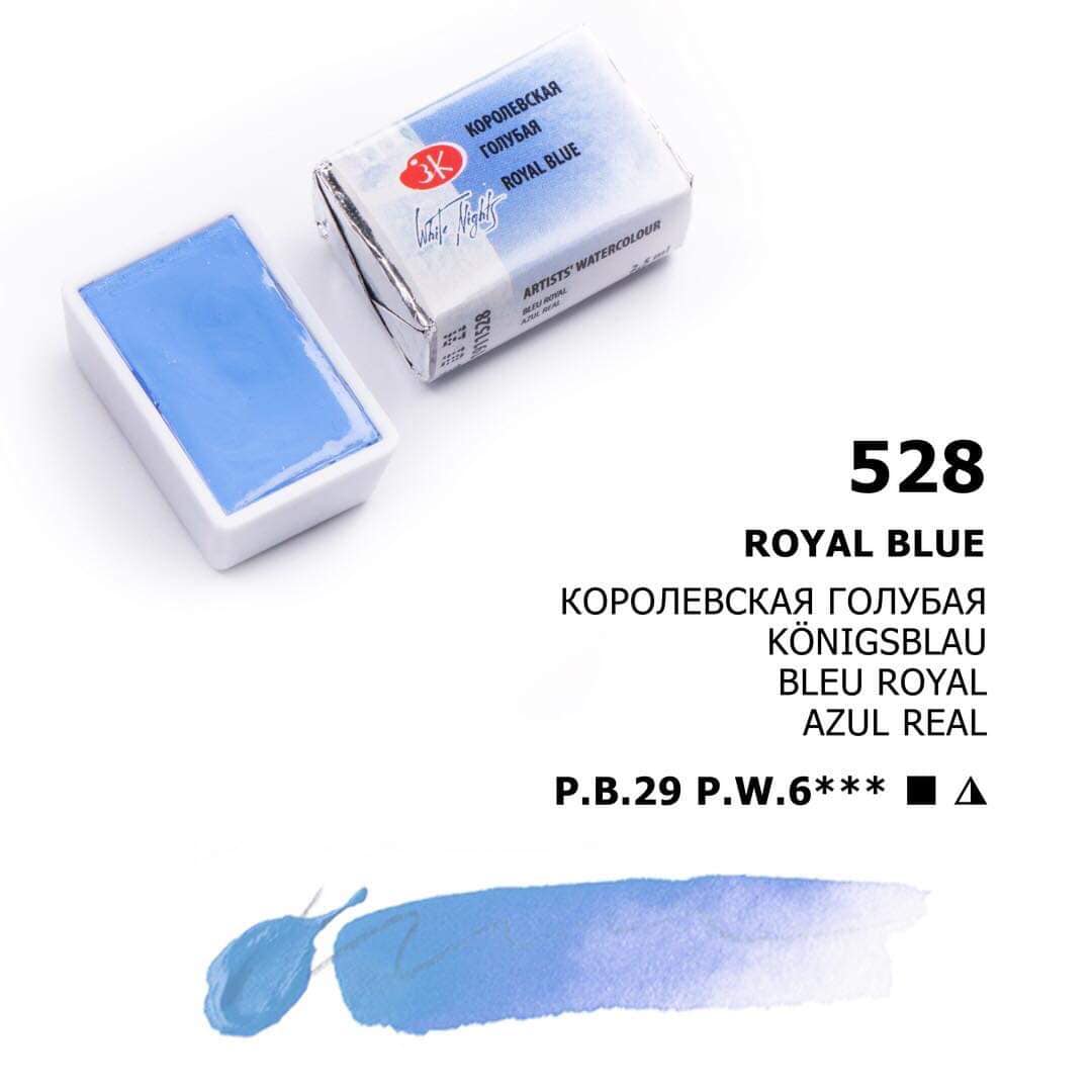 White Nights Aquarellfarbe Näpfchen № 528 Königsblau
