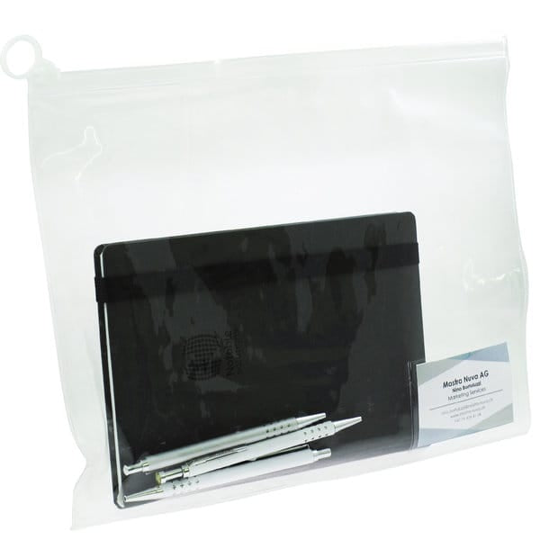 Mustertasche Gross 34 x 28 cm mit Reissverschluss & Visitenkartenfach 10er Set