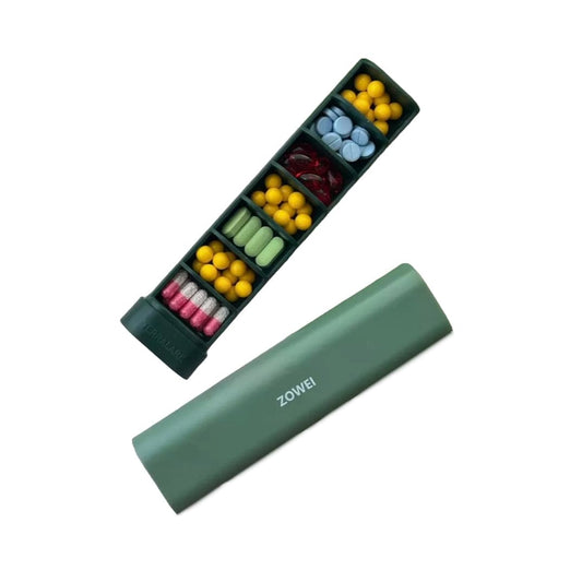 7-Tage Tablettenbox – 17,5x4,3x2,5cm, Kompakt & Für Unterwegs