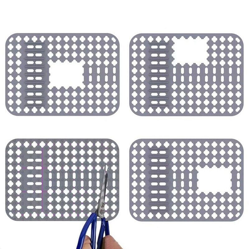Silikon Spülenmatte 40x29cm – Hitzebeständig, Noppenstruktur & Zuschneidbar