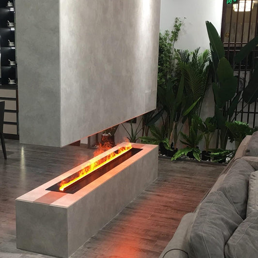 Elektrokamin 3D – 124 cm, realistisches Flammenbild & Fernbedienung