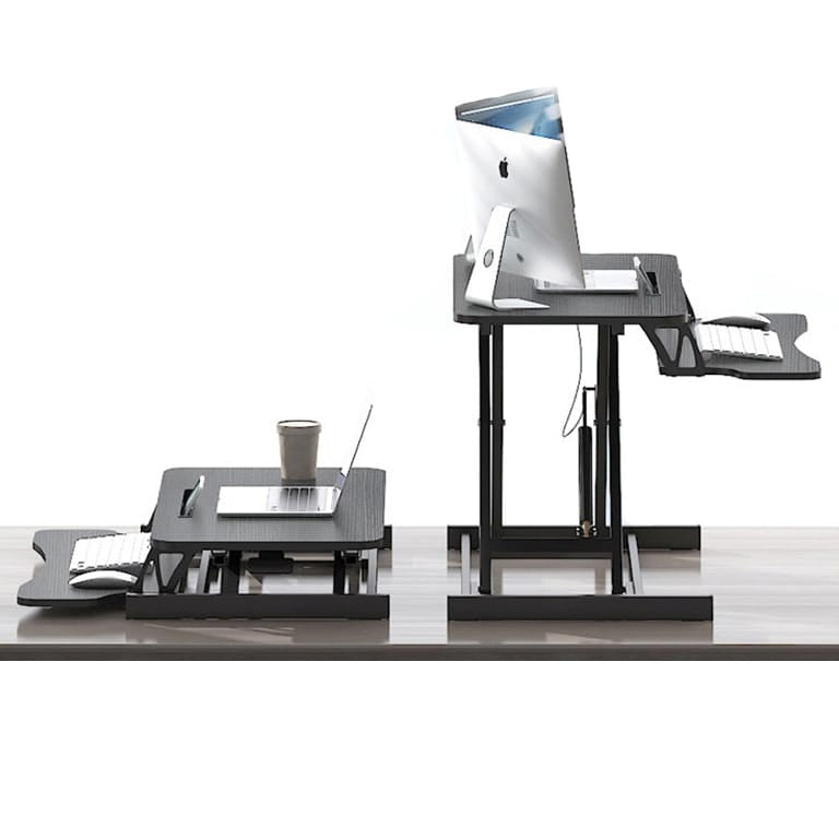 Höhenverstellbarer Schreibtischaufsatz – Sitz-Steh-Schreibtisch, 12 x 38 x 50 cm