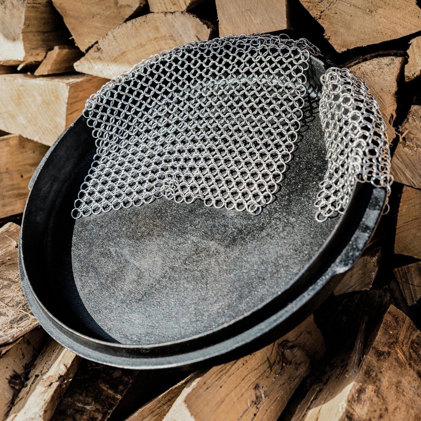 Ringreiniger aus Edelstahl – für Dutch Oven, Feuertopf & Gusseisen, ohne Chemie