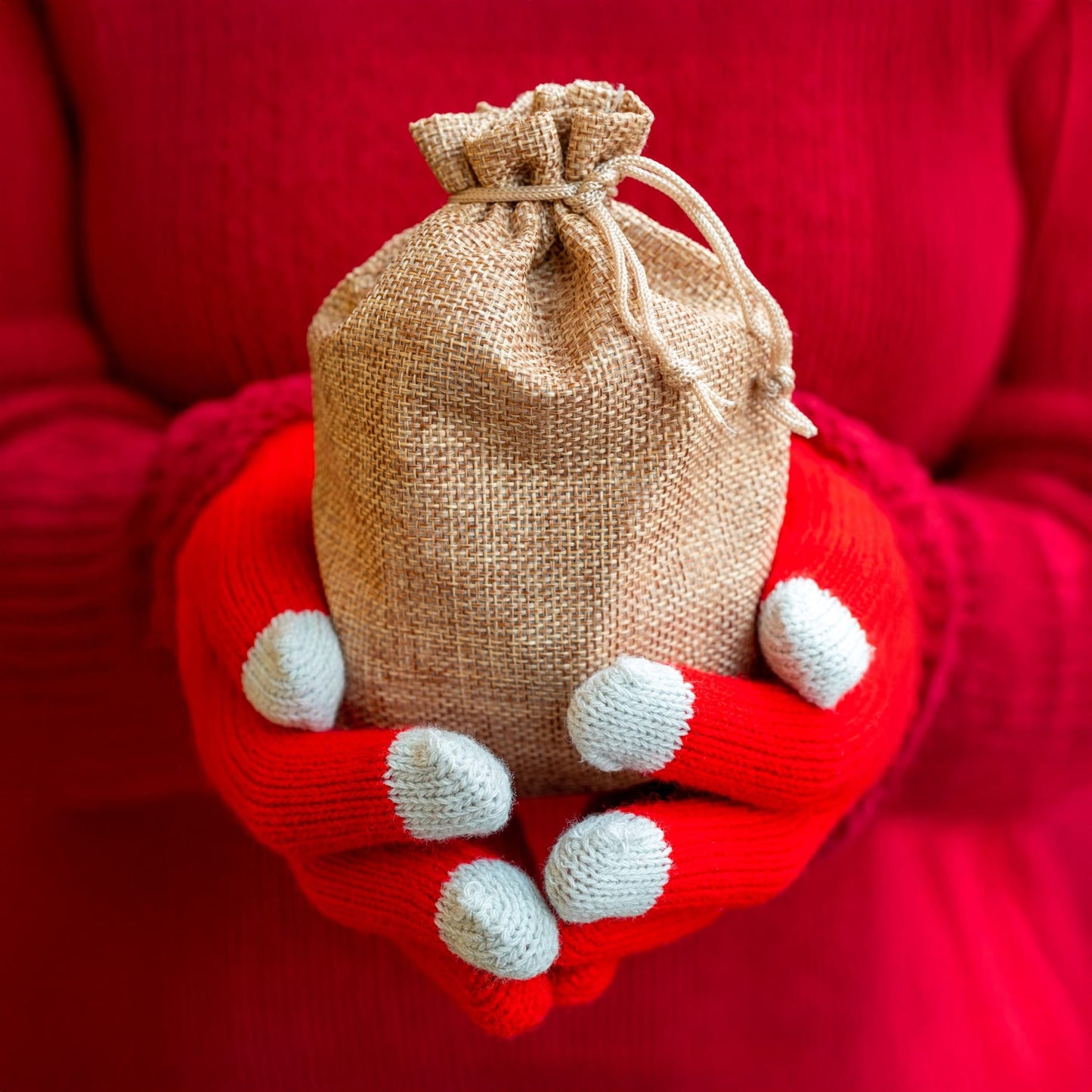 Chlaus-Säcke aus Jute – 20 x 15 cm, für Samichlaus, Advent & Weihnachten