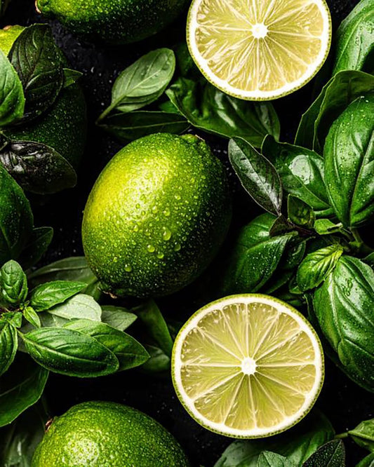 By Velcheva Duftkerze Lime Basil – 160 ml, Limette, Basilikum & Thymian
