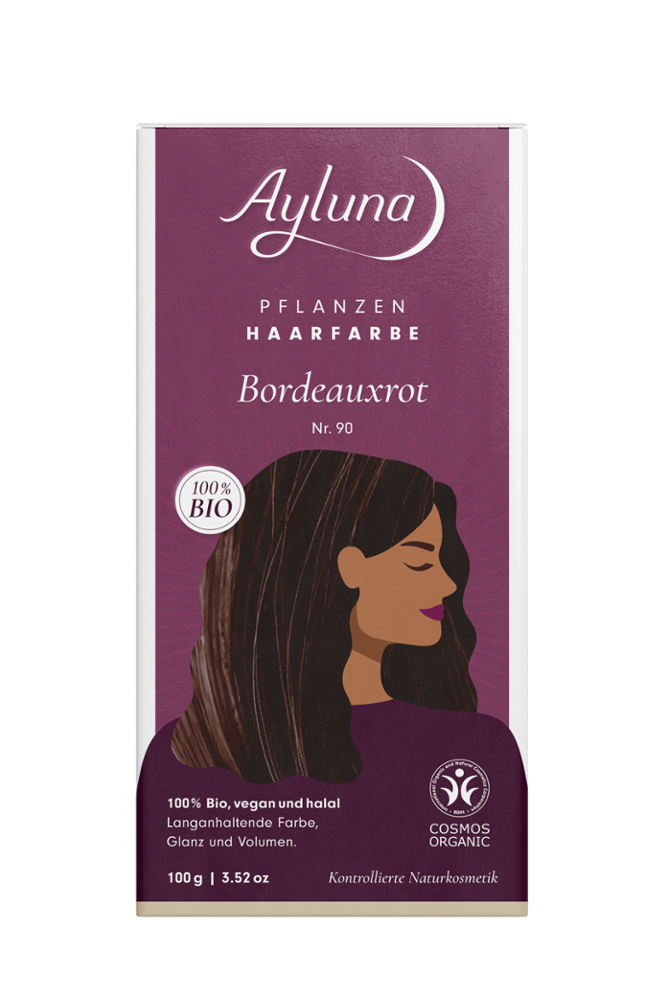 Ayluna - Bordeaux Red Plant-Based Hair Color - 🌿Vegan & Organic🌟