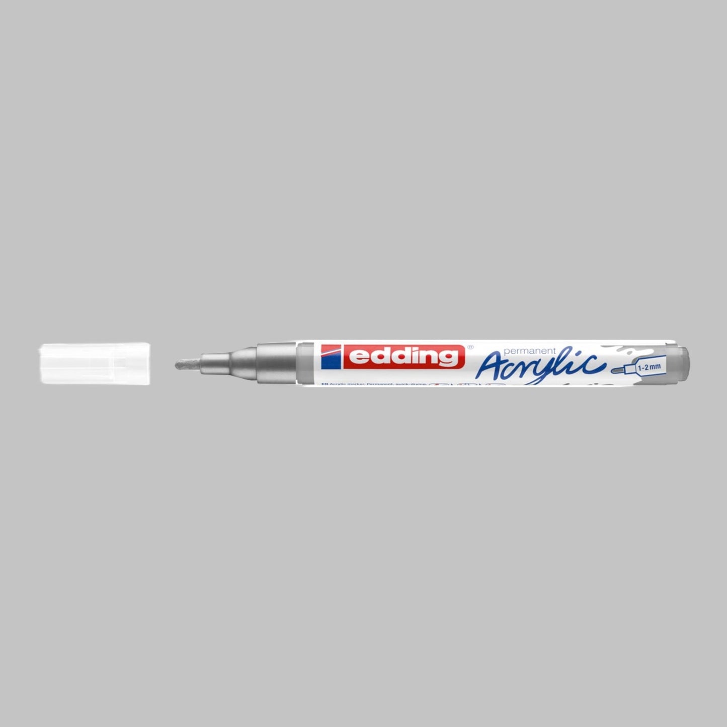 Edding 5300 Acrylmarker
Silber 923 , Rundspitze 1-2 mm