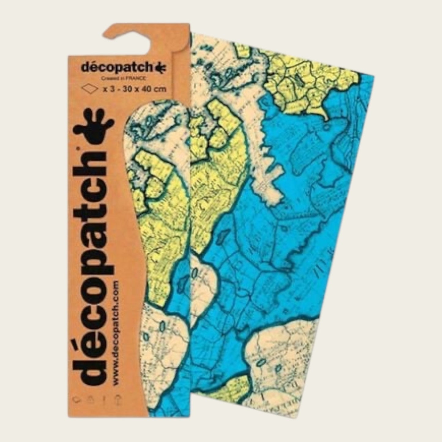 Décopatch Decopatch-Papier 3St 30x40cm Map