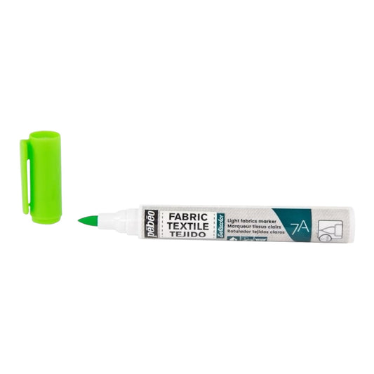 Pébéo Setacolor Stoffmarker 7A – Neongrün, für helle Stoffe