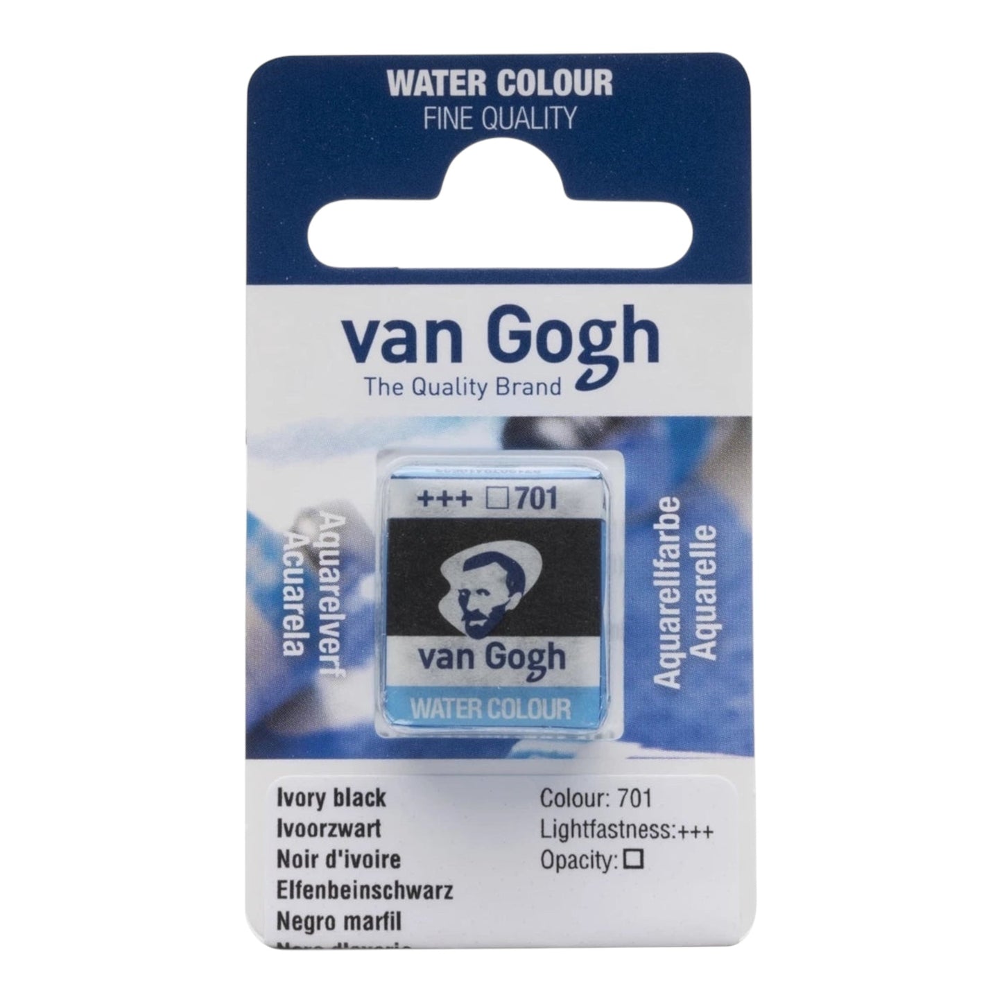 Van Gogh Aquarellfarbe Näpfchen Elfenbeinschwarz 701