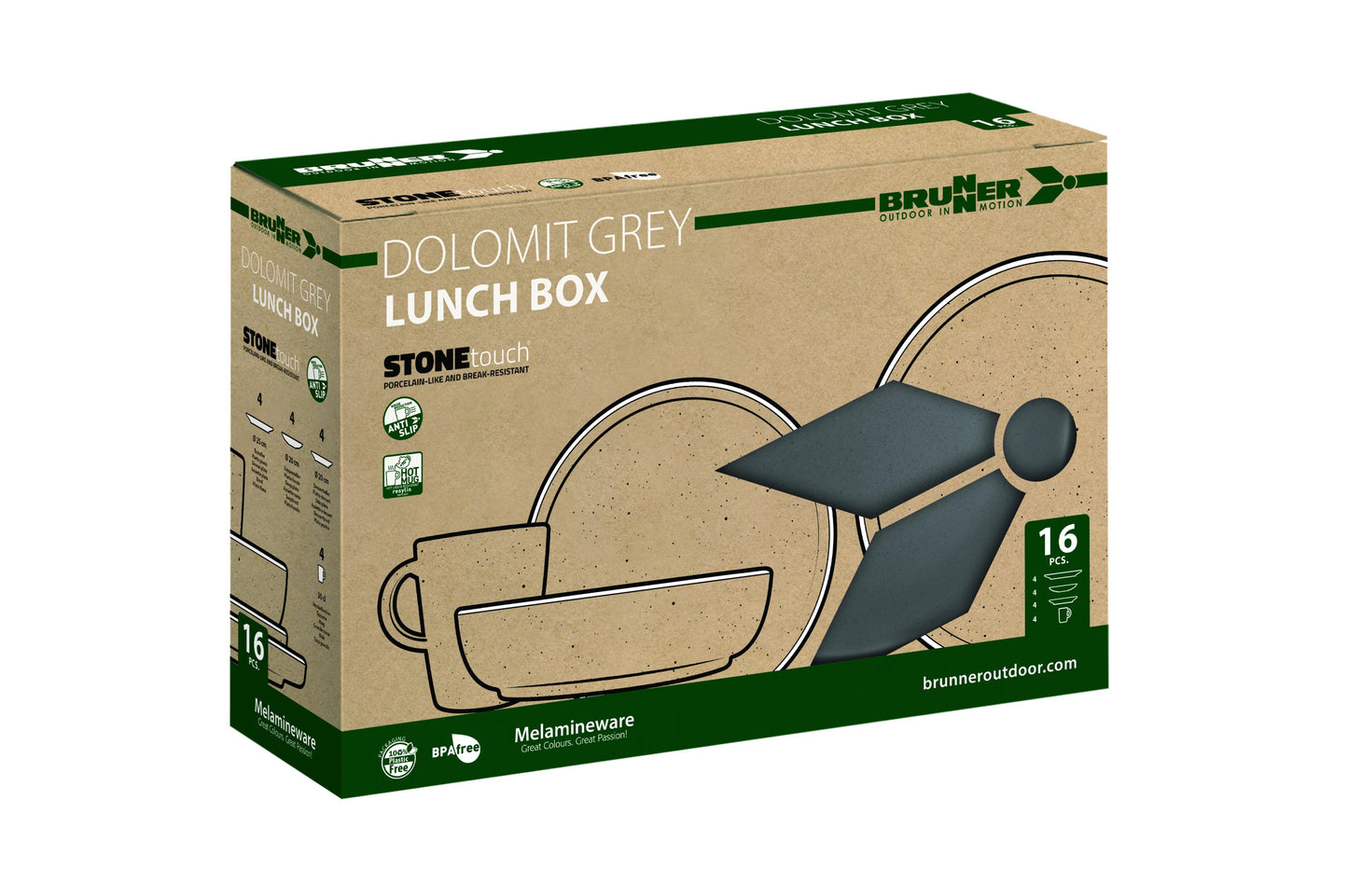 Lunch Box Dolomit Grey