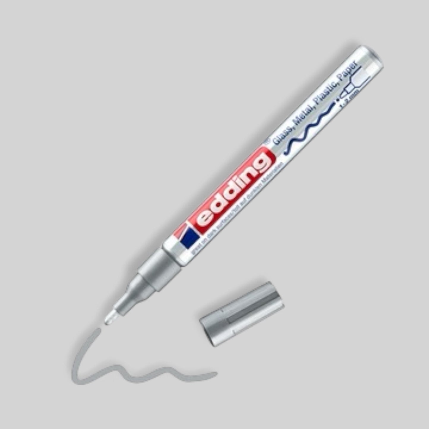 Edding 753 Glanzlack-Marker Silber , 1-2 mm