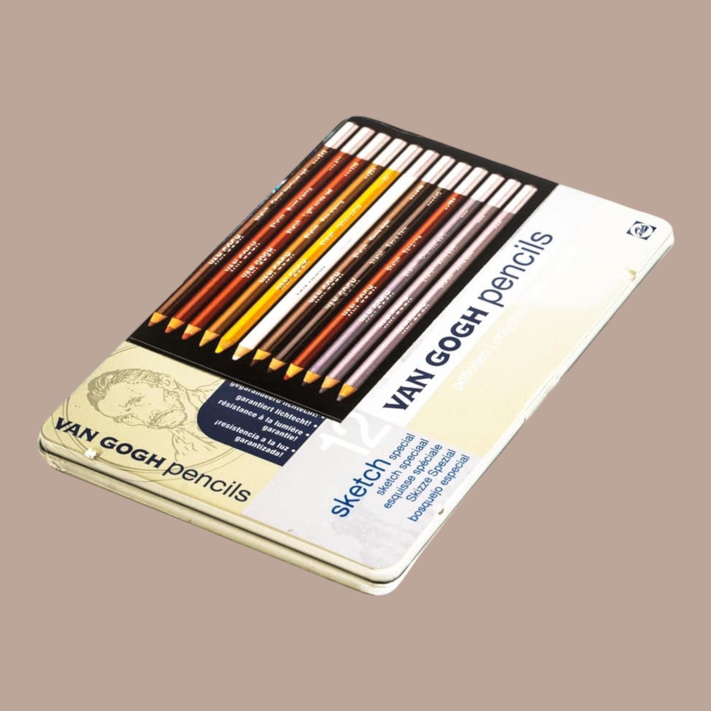 Van Gogh Sketch Graphit-Farbstifte Set – 12 Stück