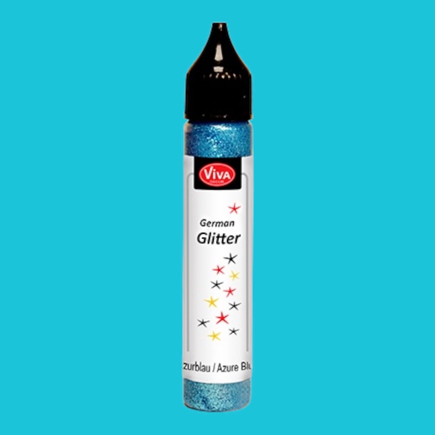 Viva Decor . German Glitzer. Azurblau .