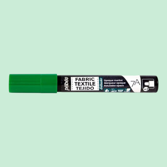 Pébéo Textil 7A Marker Opak – 4 mm Rundspitze , Grün