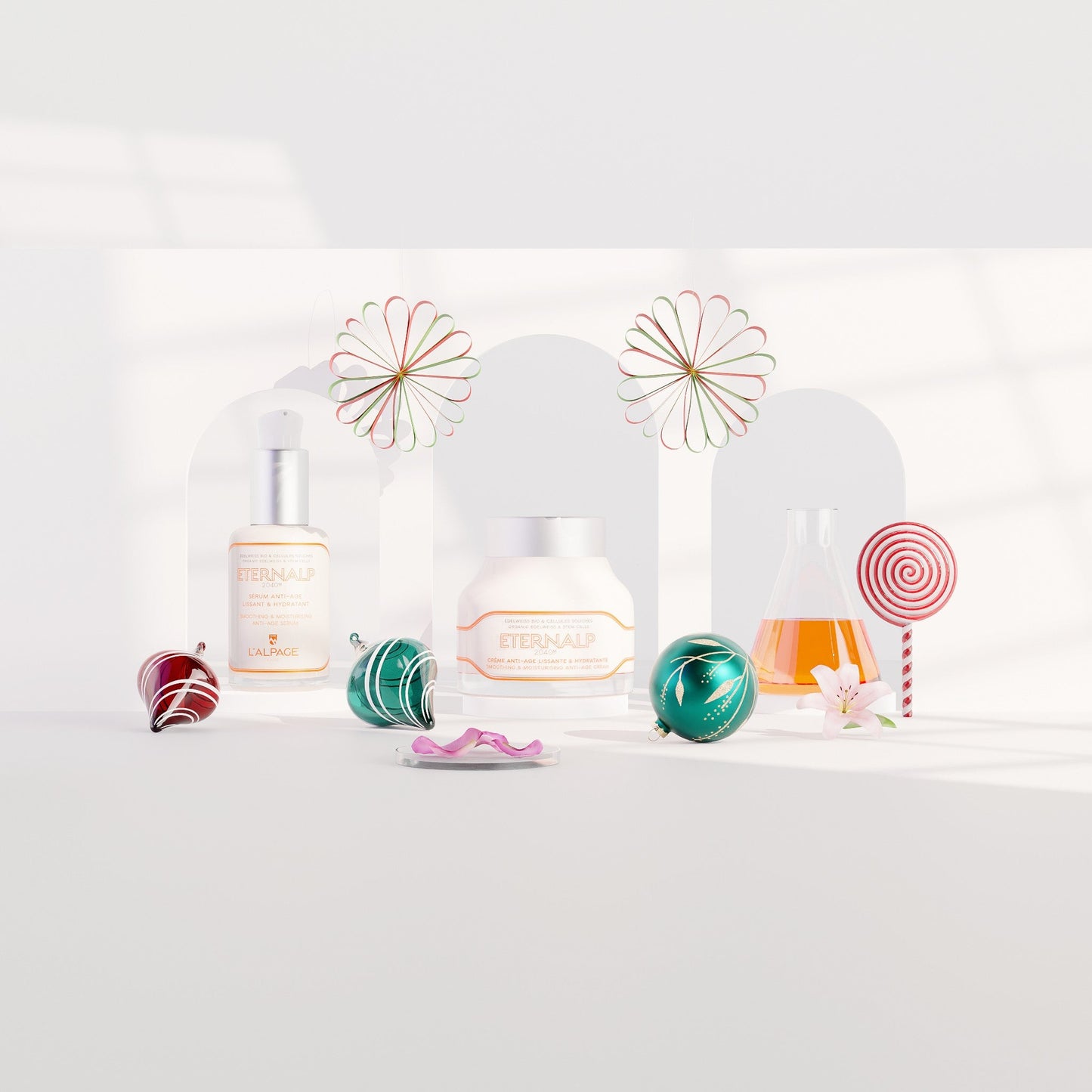 Set ou Coffret Cadeau DUO Crème Anti-Age + Sérum Anti-Age ETERNALP 2040m