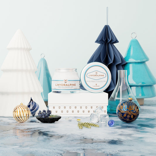 Set ou Coffre Cadeau TRIO Crème Corps 200ml + Douche Gommante Exfoliante 200ml L'HYDRALPINE