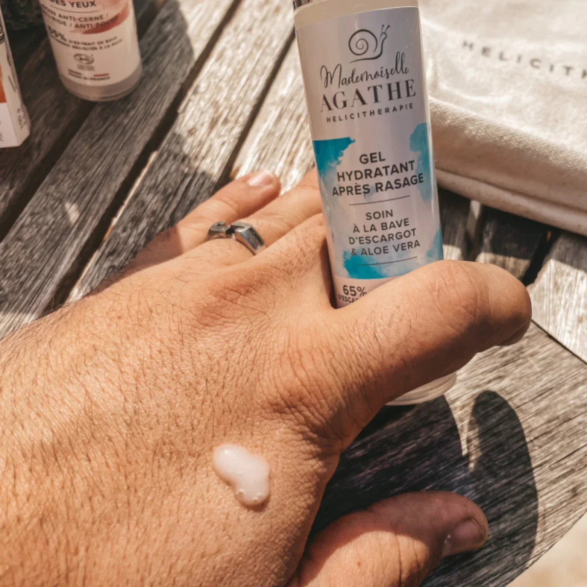 Gel après-rasage à la bave d'escargot bio - hydratant & apaisant - 50ml - Mademoiselle Agathe