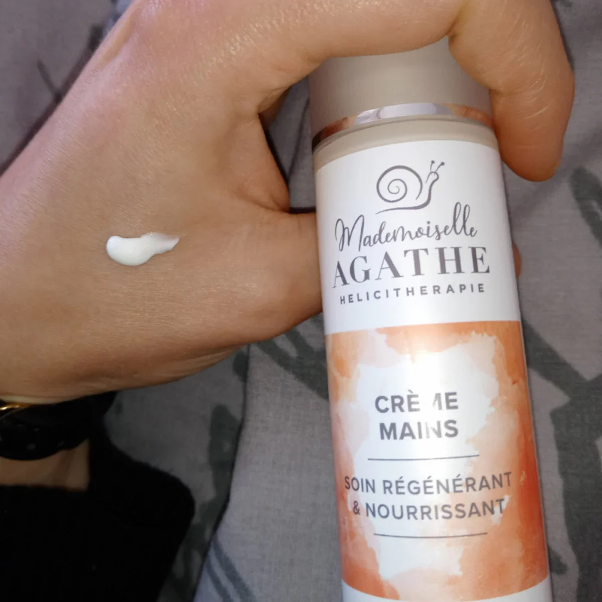 Crème mains à la bave d'escargot bio - nourrissante & régénératrice - 50 ml - Mademoiselle Agathe