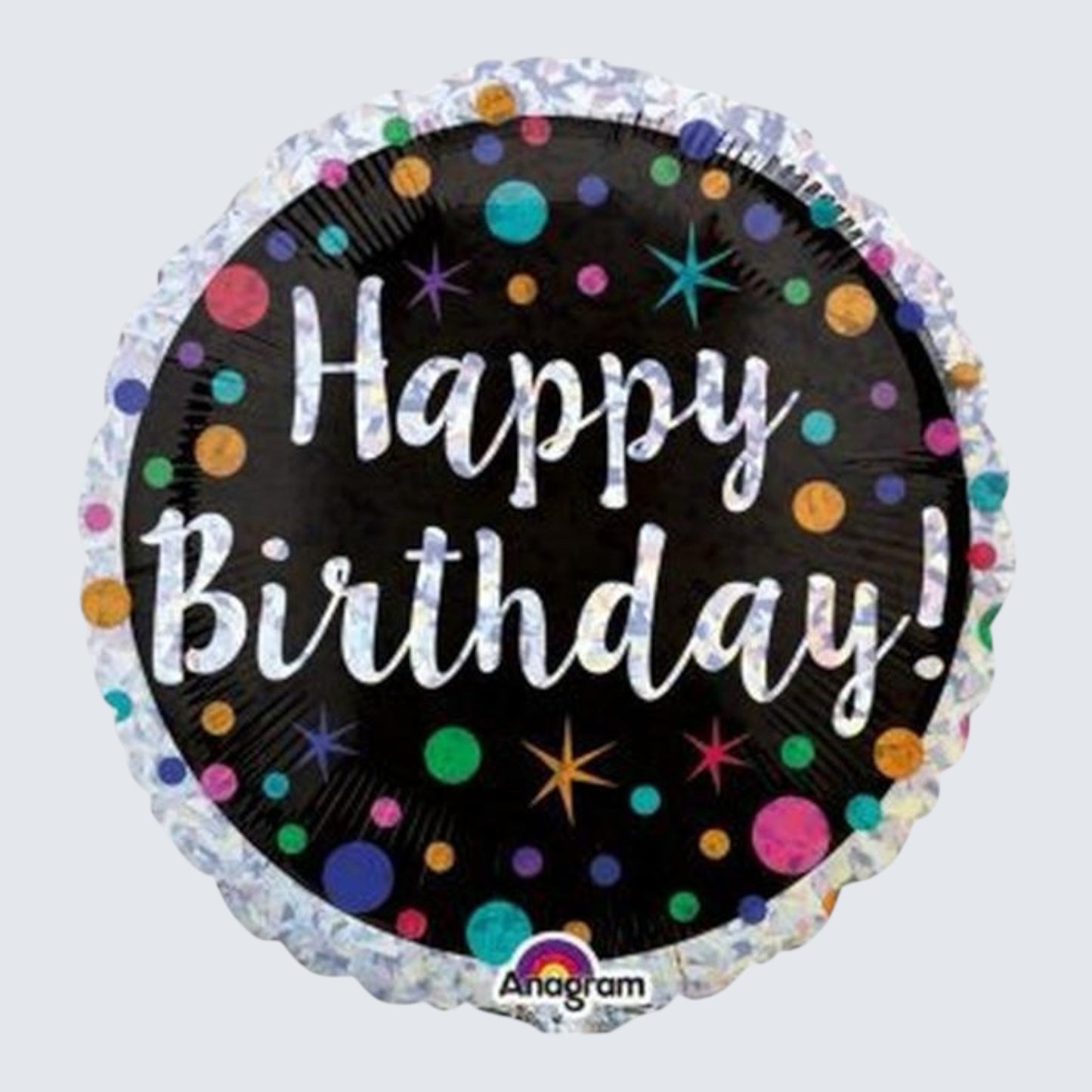 Folienballon Rund Happy Birthday 45cm
