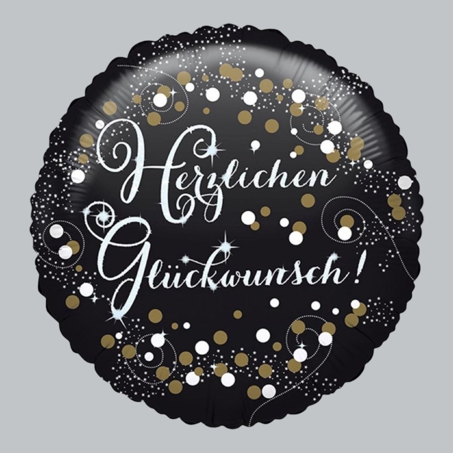 Folienballon Rund Herzlichen Glückwunsch 45cm