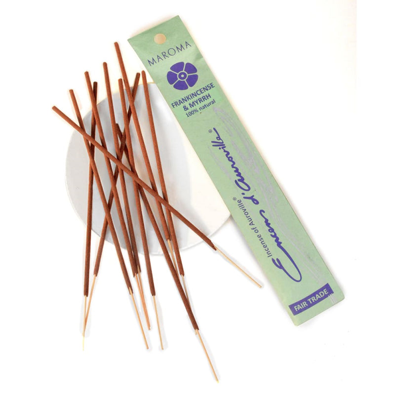 Maroma - Frankincense & Myrrh Incense Sticks - Aromatic Ambiance ✨🌿