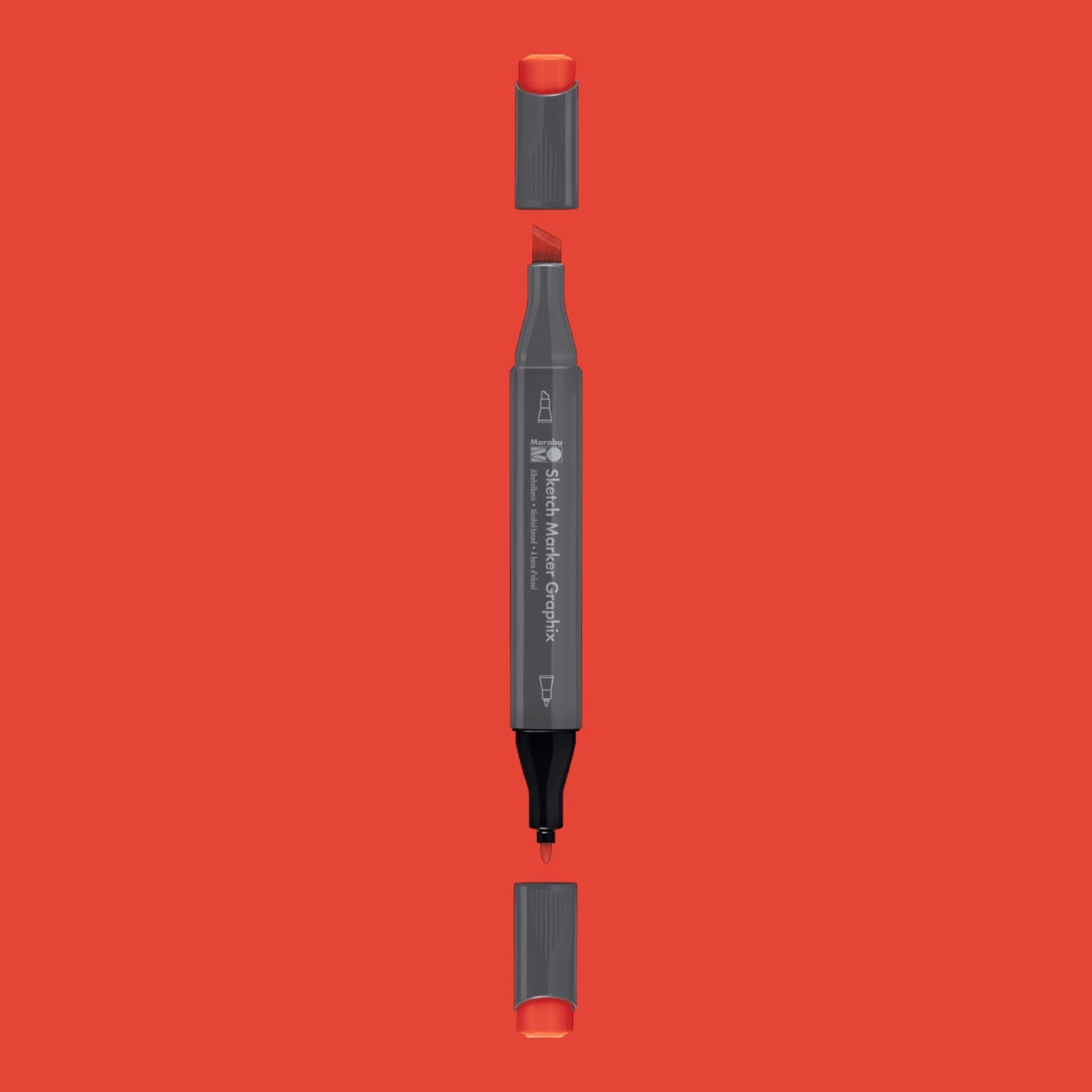 Marabu Sketch Marker Graphix.
Zinnoberrot 936