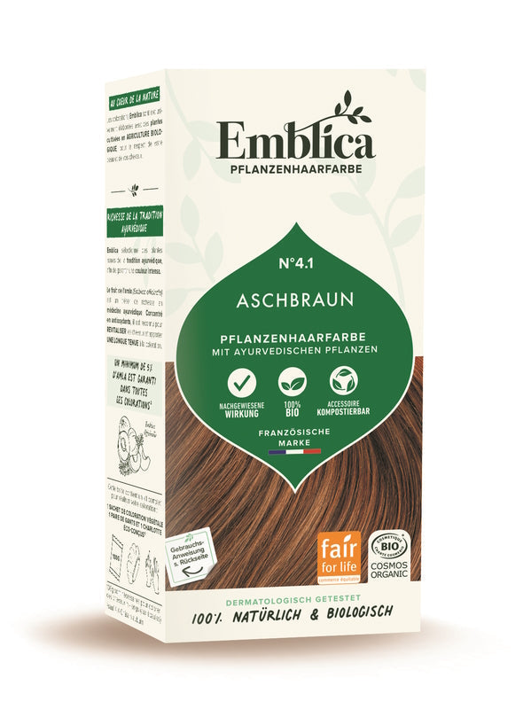 Emblica - Plant-Based Hair Color Ash Brown - 100% Natural & Vegan đżâ¨