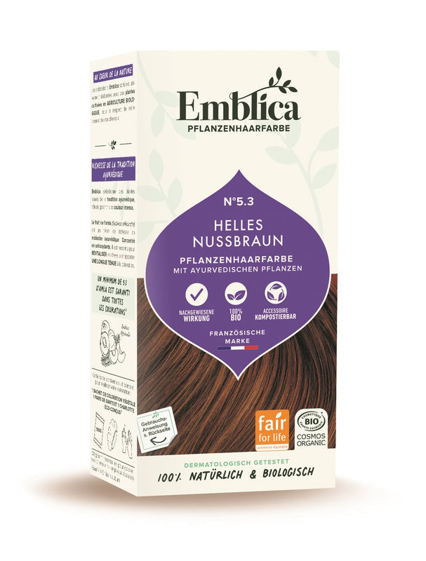 Emblica - Light Nut Brown Hair Color - Natural & Vegan 🌿✨