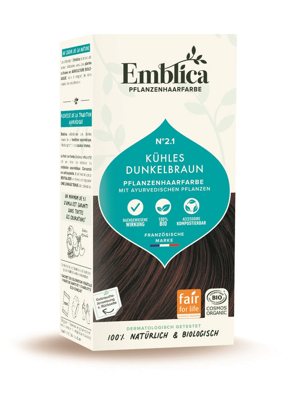 Emblica - PHF 2.1 Cool Dark Brown - Natural Vegan Hair Care đż