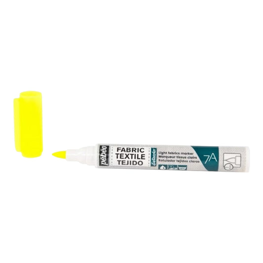 Pébéo Setacolor Stoffmarker 7A – Neongelb, für helle Stoffe