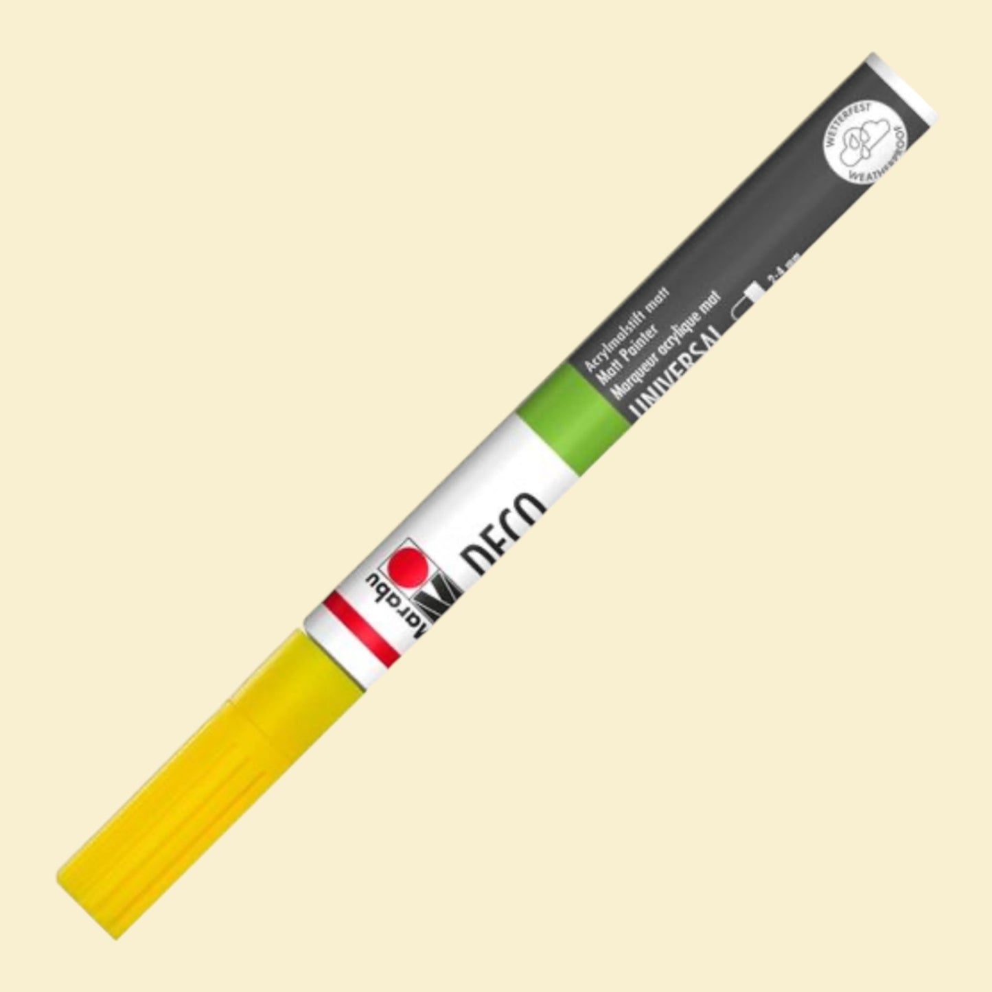 Marabu Deco Painter Acrylmarker Gelb – Matt