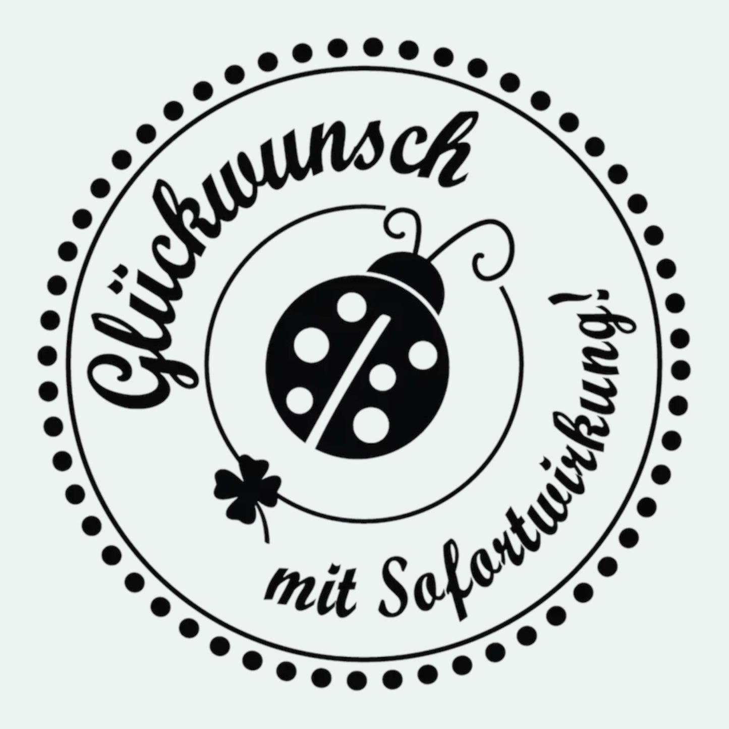 Rayher Holzstempel Glückwunsch mit …. Ø 3 cm